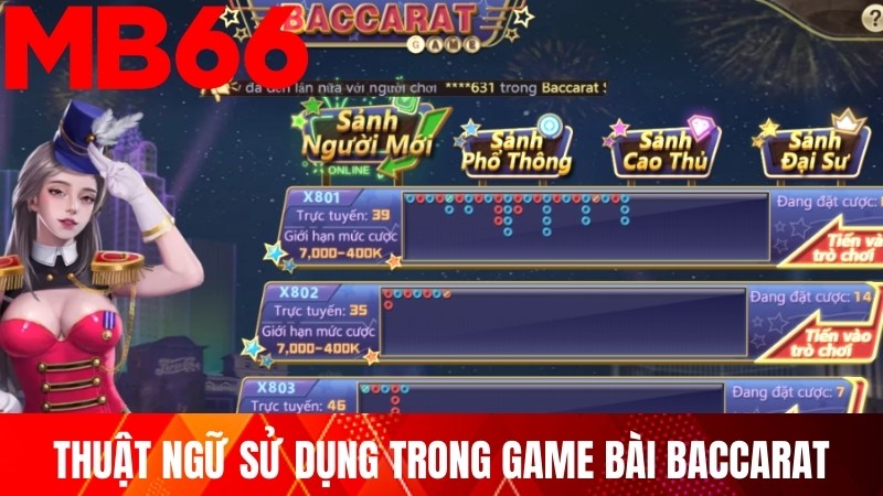 Thuật ngữ sử dụng trong game bài Baccarat