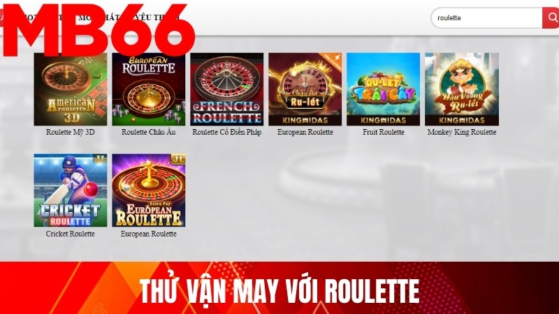 Thử Vận May Với Roulette