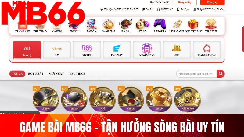 Game Bài MB66 - Tận Hưởng Sòng Bài Uy Tín Hàng Đầu Việt Nam