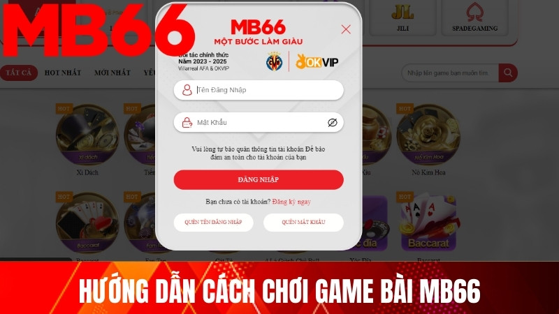 Hướng dẫn cách chơi game bài MB66