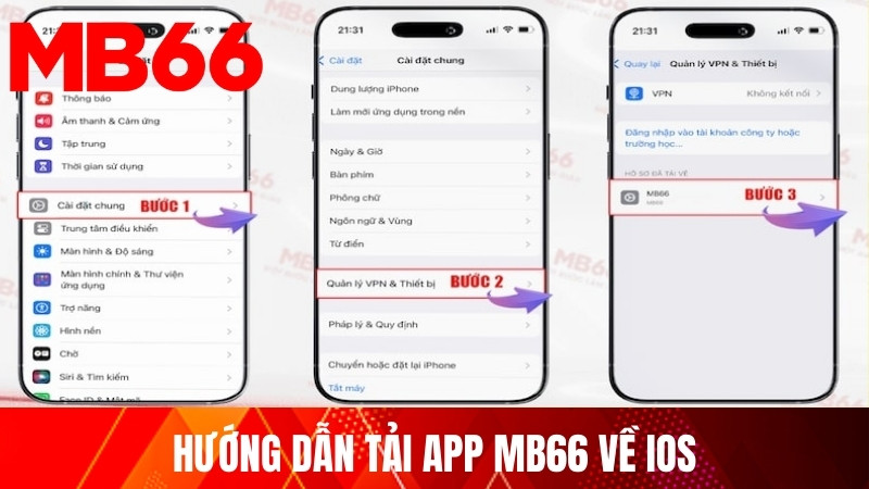 Hướng dẫn tải app MB66 về iOS