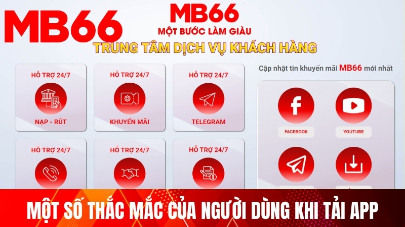 Một số thắc mắc của người dùng khi tải app MB66