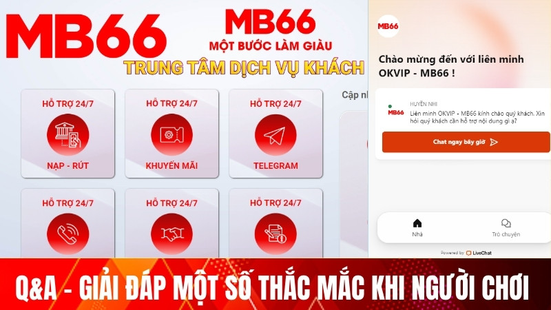 QnA - Giải đáp một số thắc mắc khi người chơi nạp tiền MB66